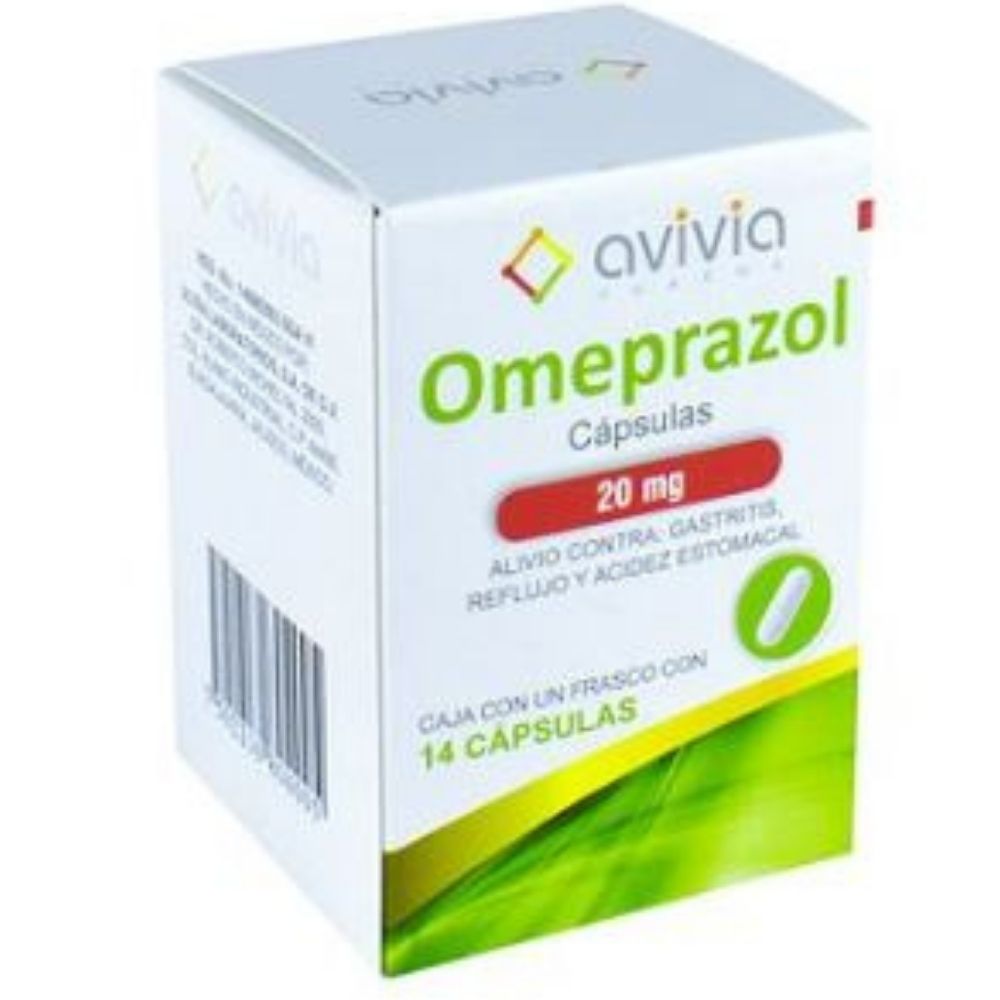 Omeprazol 20 Mg  Con 14 Capsulas
