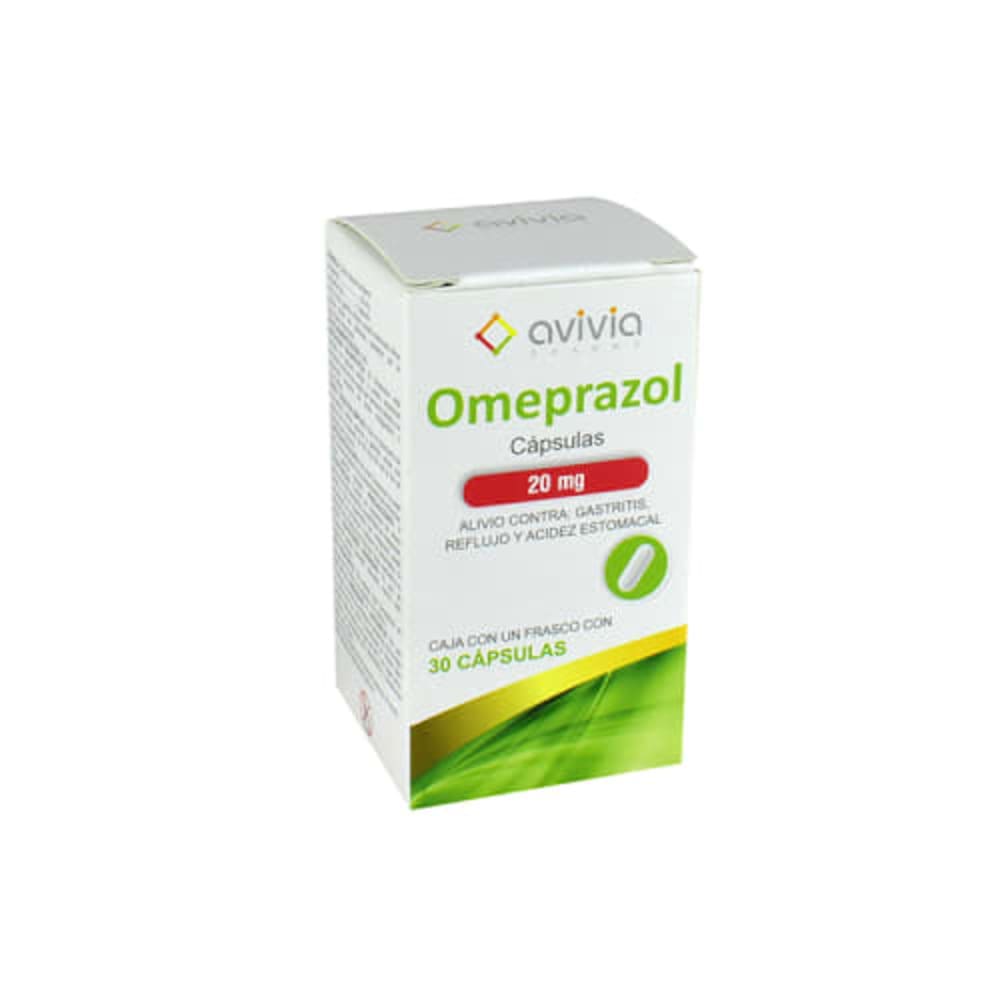 OMEPRAZOL 20 MG CON 30 CAPSULAS AVIVIA