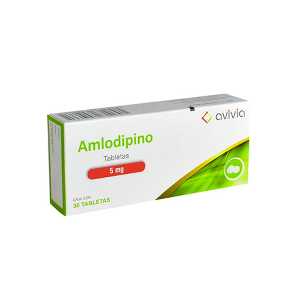 AMLODIPINO 5 MG FRASCO TABLETAS 30 AVIVIA