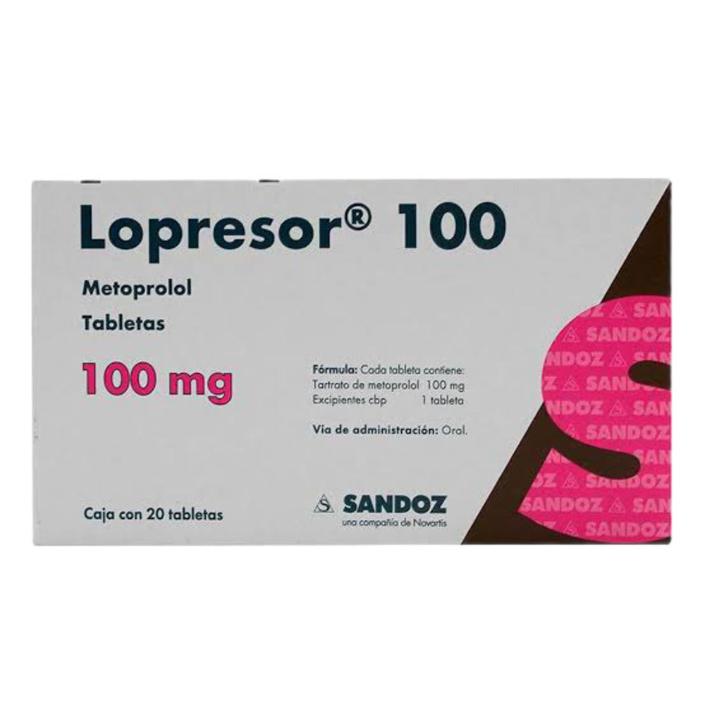 LOPRESOR 100 MG GRAG 20