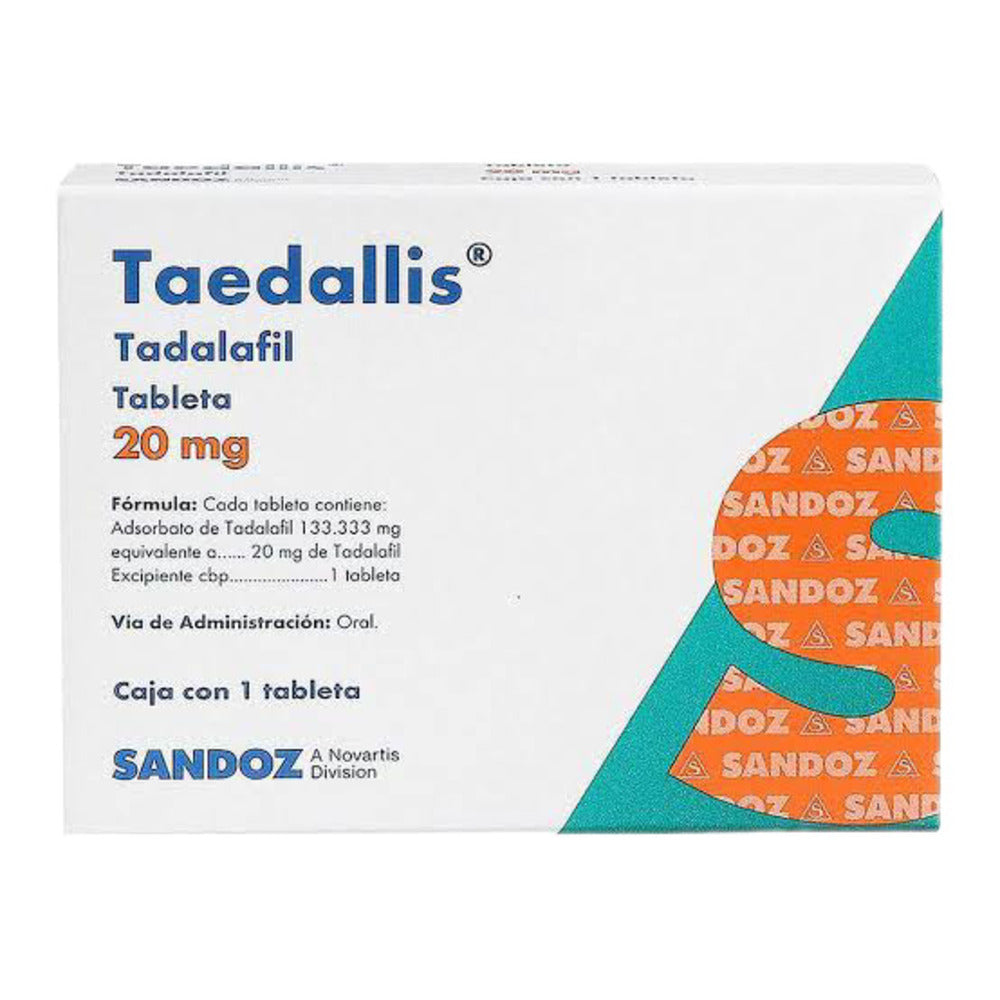 TAEDALLIS 20 MG TABLETAS 1