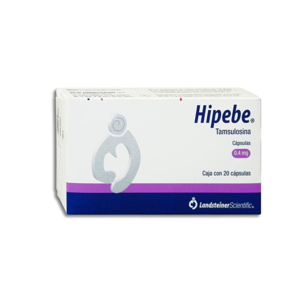 HIPEBE (TAMSULOSINA) 0.4 MG CON 20 CAPSULAS LIB PROLOG