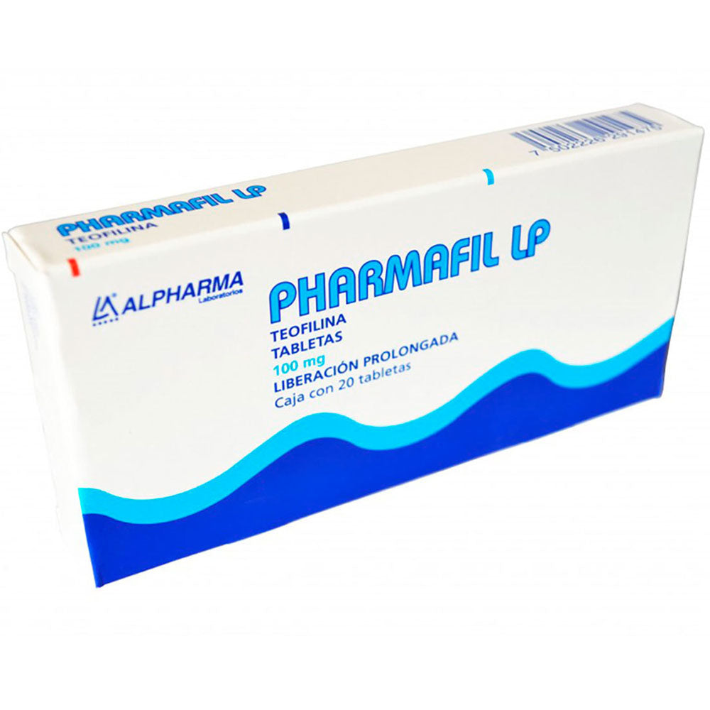 TEOFILINA LP 100 MG TABLETAS 20