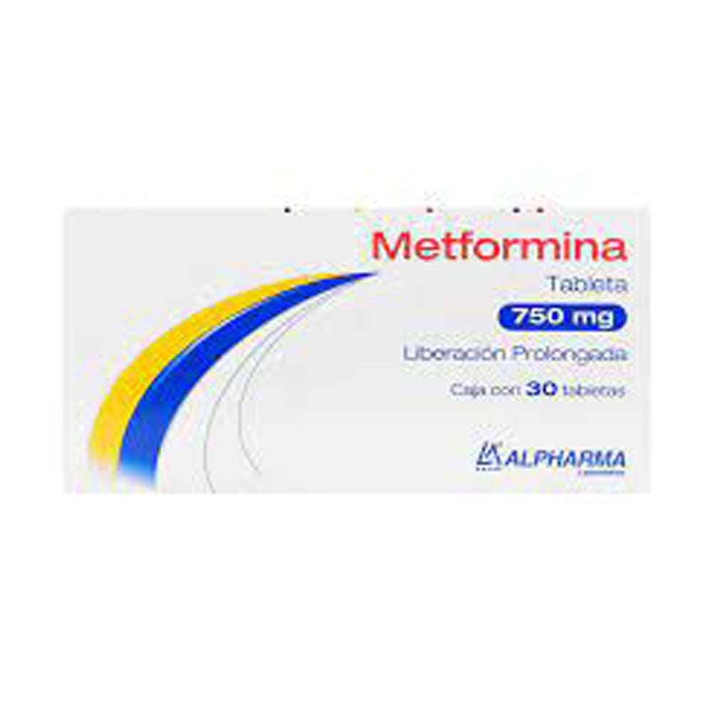 METFORMINA 750 MG 30 TABLETAS ALPHA