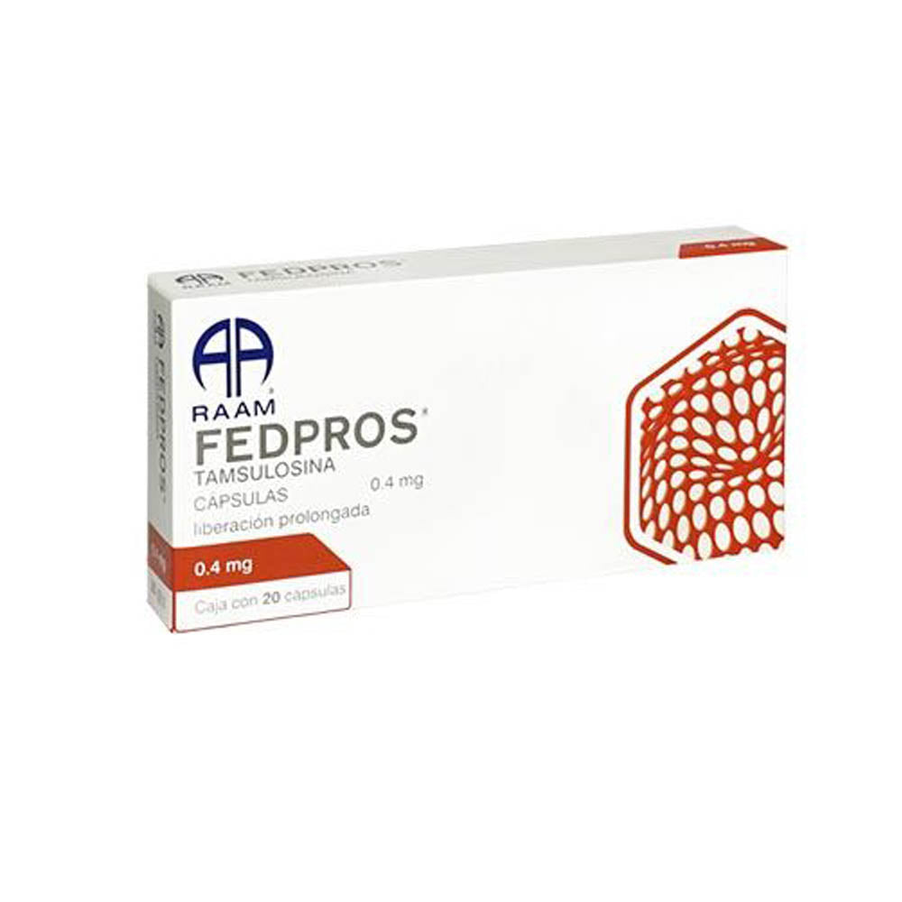 Fedpros (Tamsulosina) 0.4 Mg Con 20 Capsulas Liberacion Prolongada