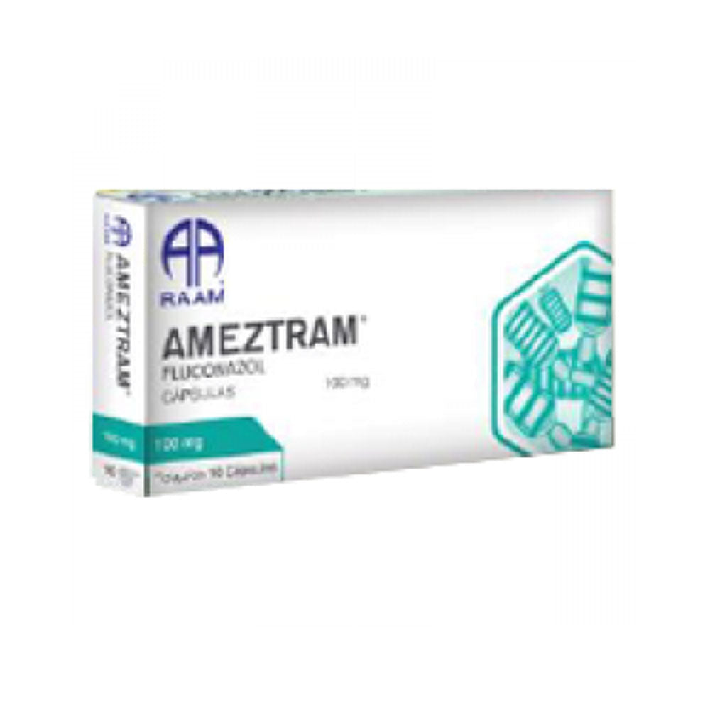 Ameztram (Fluconazol) 100 Mg Con 10 Capsulas