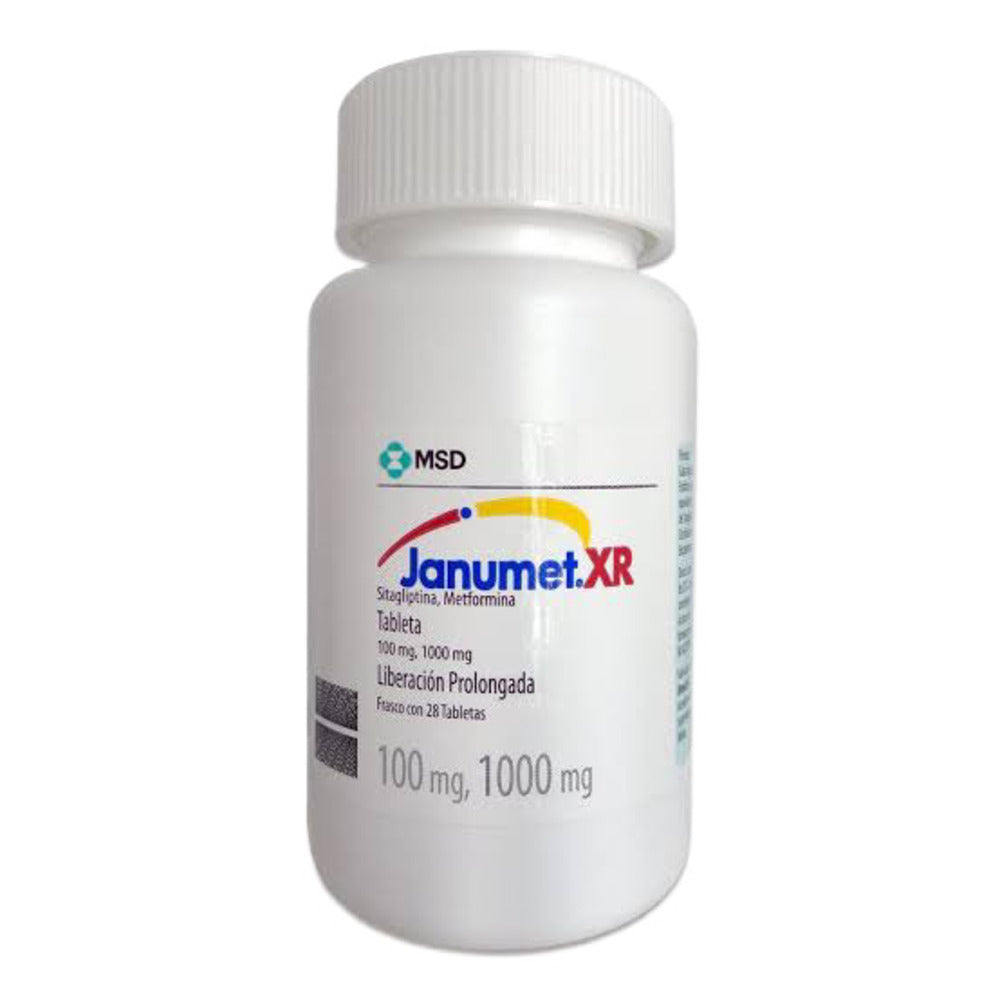 Janumet Xr 100/1000 Mg 28 Tabletas