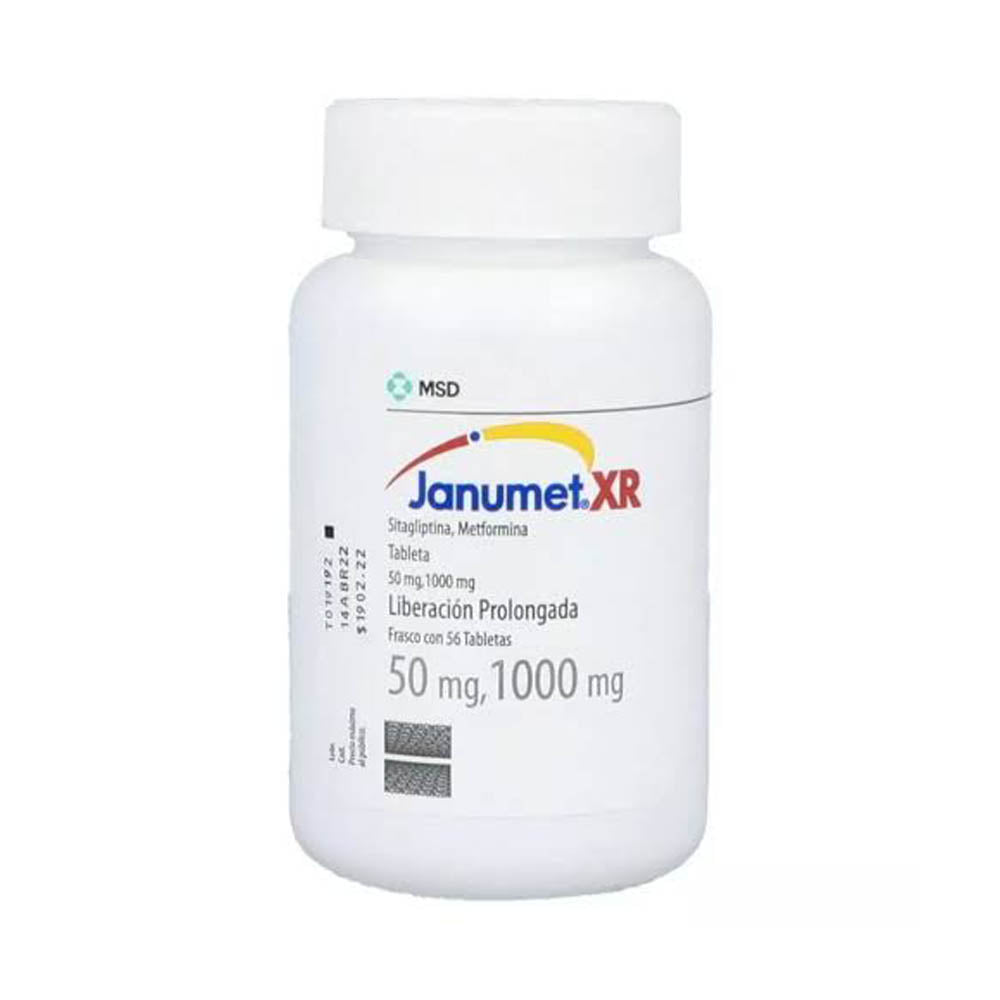 Janumet Xr 50/1000 Mg Liberacion Prolongada Con 56 Tabletas