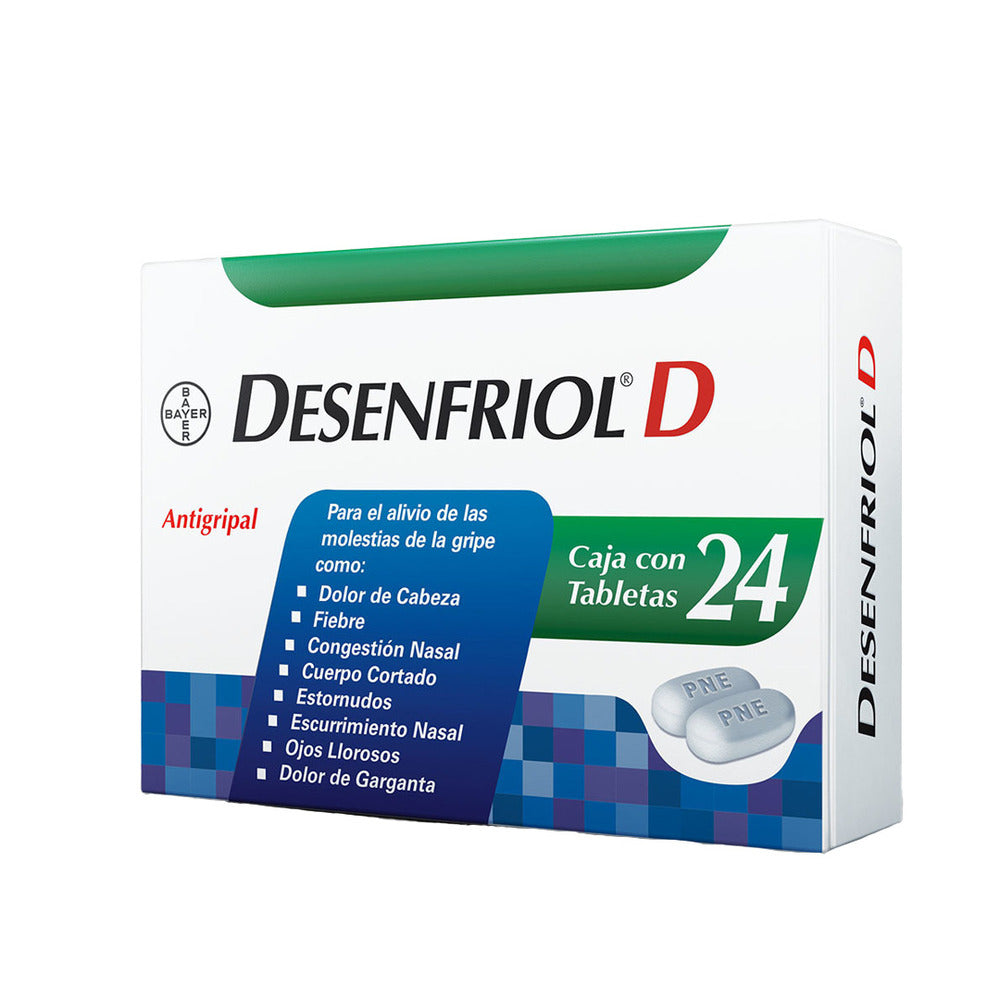 DESENFRIOL D 2/5/500 MG TABLETAS 24