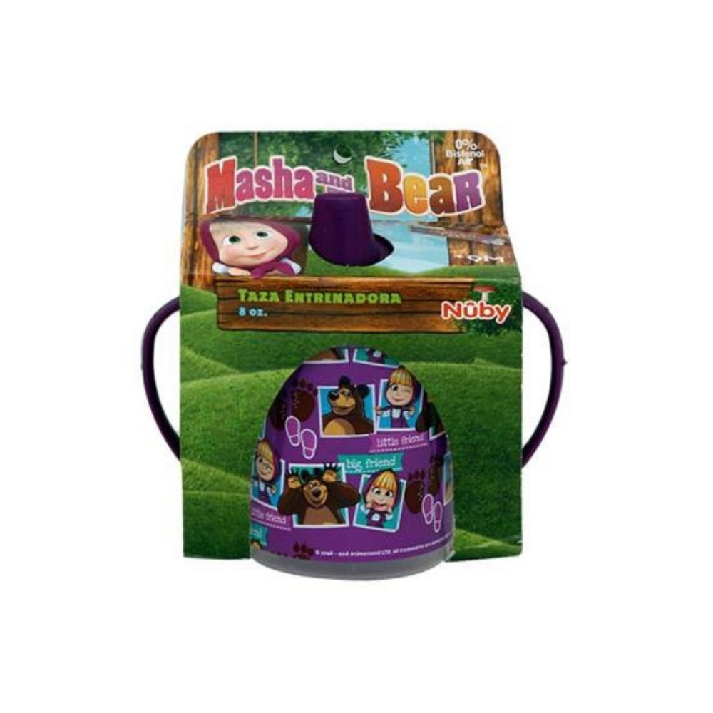 TAZA ENT NUBY MASHA Y EL OSO 8 OZ