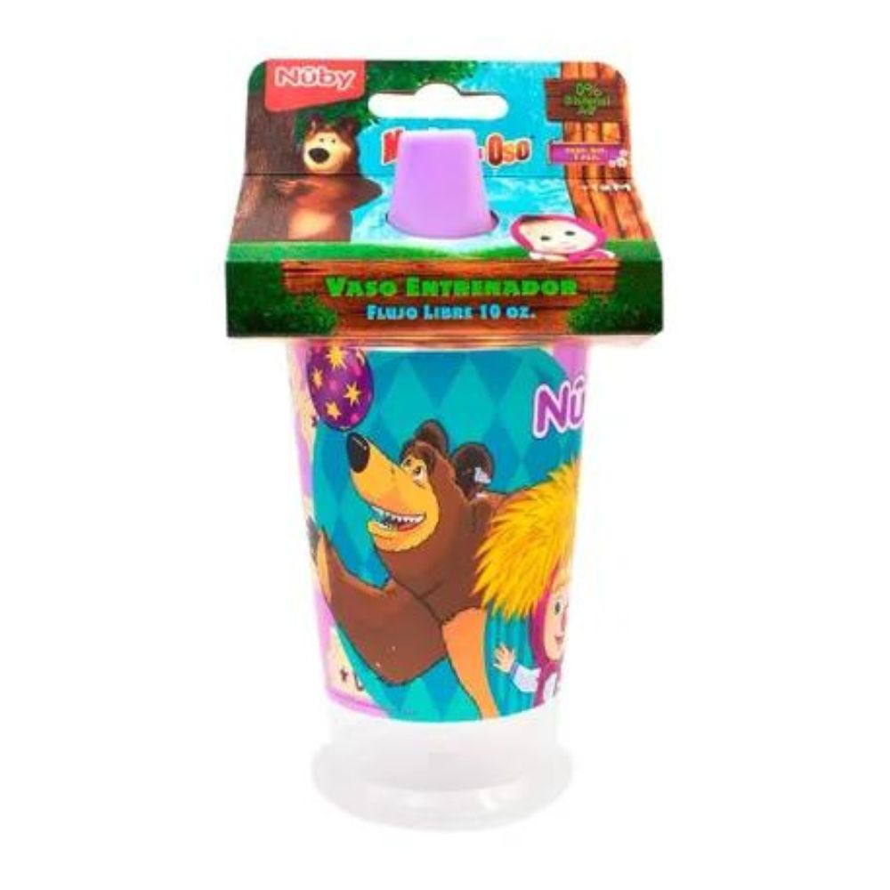 VASO ENT NUBY MASHA Y EL OSO 10 OZ