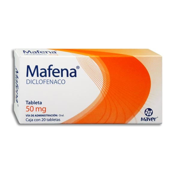Mafena (Diclofenaco) 50 Mg Con 20 Grag