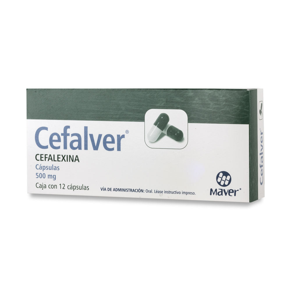 CEFALVER (CEFALEXINA) 500 MG CON 12 CAPS