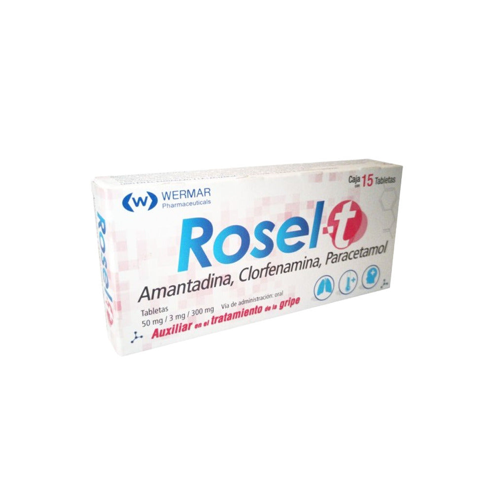 ROSEL-T TABLETAS 50/3/300 MG CON 15