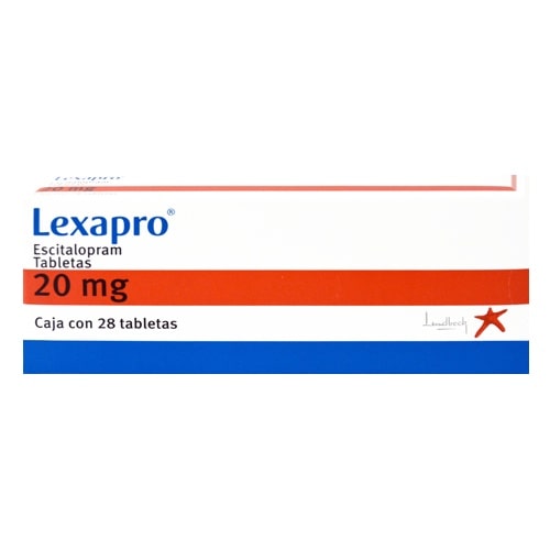 LEXAPRO 20 MG TABLETAS 28