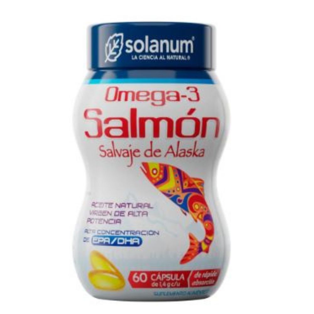 Omega 3 Salmon Salvaje Alask 60 Capsulas 