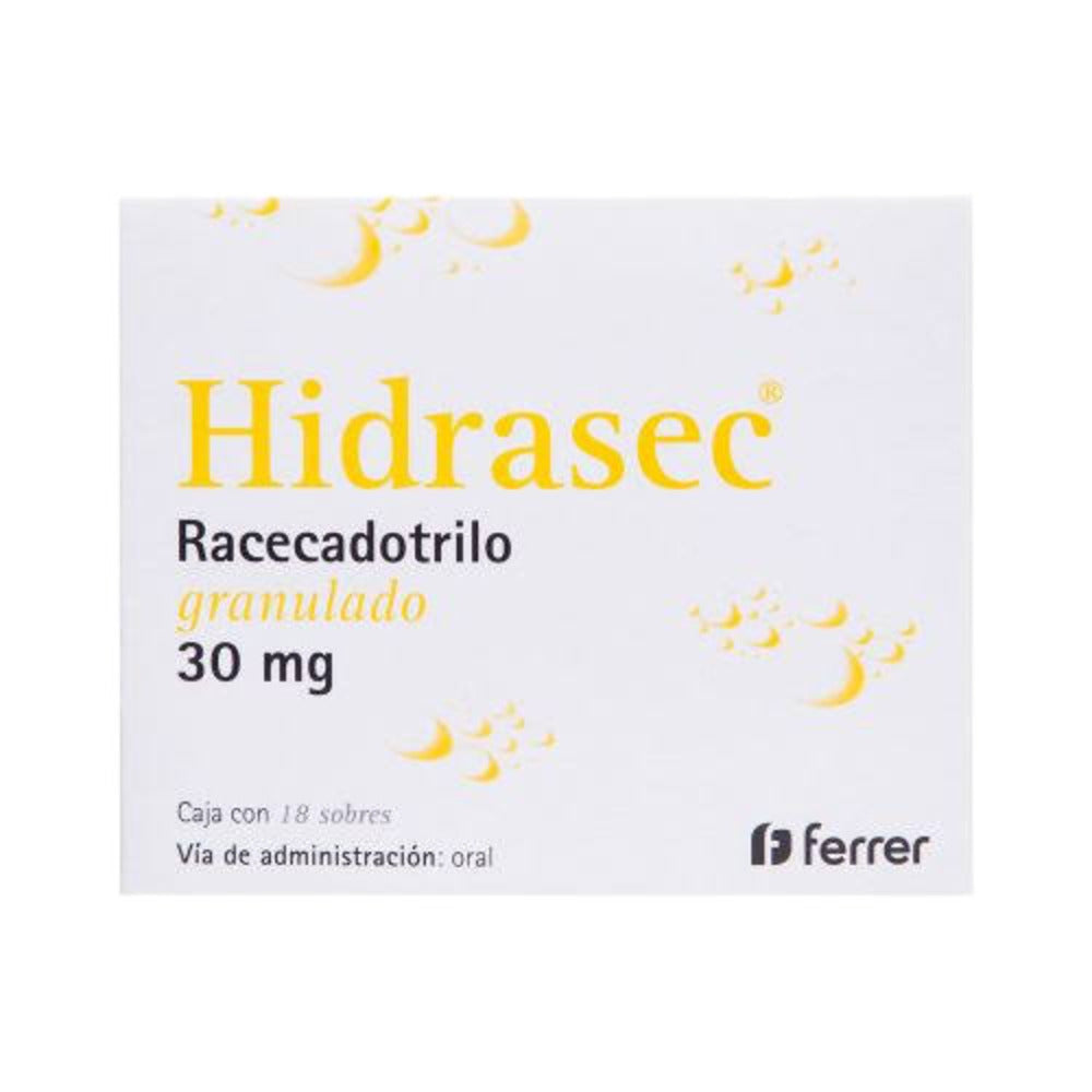 HIDRASEC 30 MG SOBRES 18