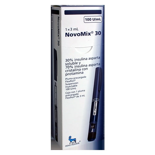 NOVOMIX-30 FLEXPEN SUSPENSION INYECTABLE 1X 3 ML