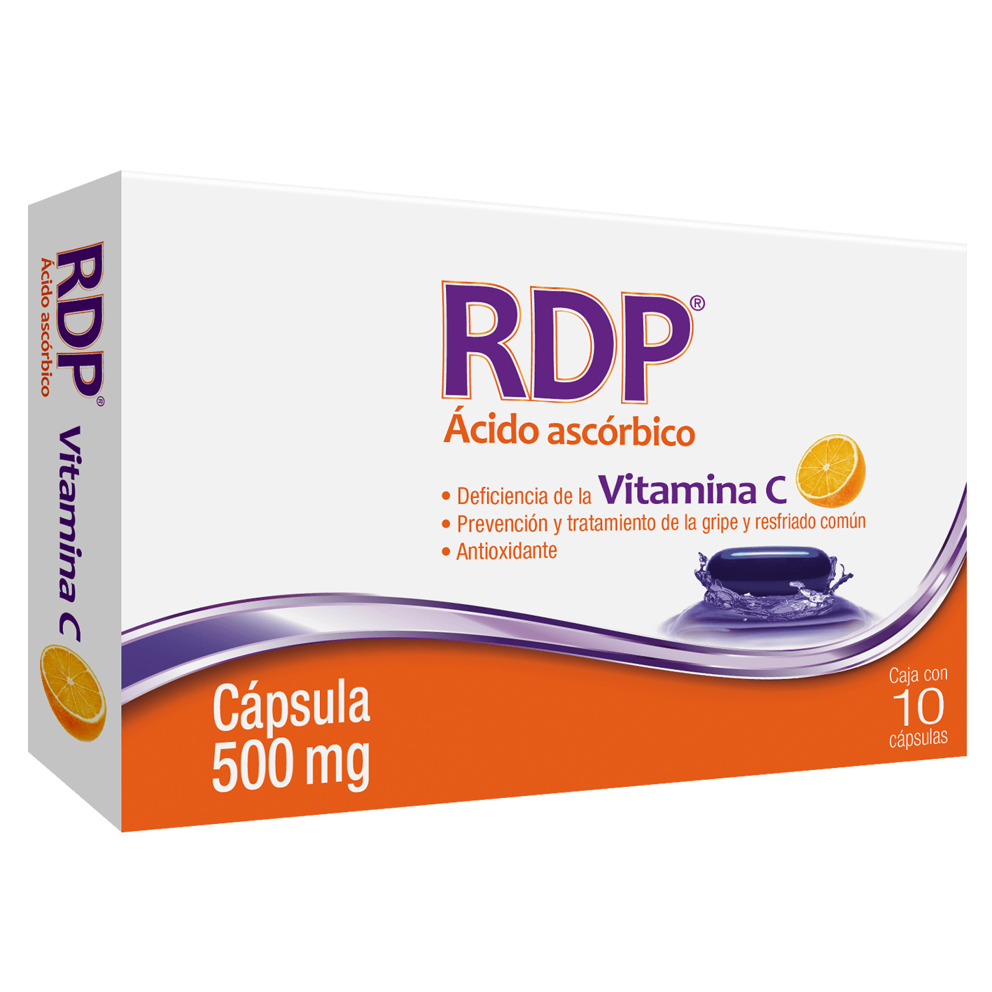 Rdp (Acido Ascorbico) 500 Mg Con 10 Capsulas