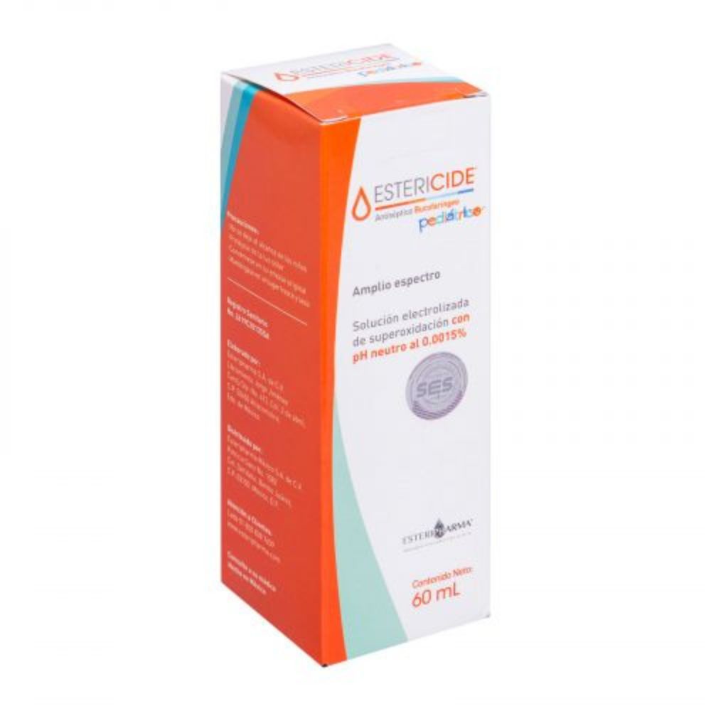 Estericide Antiseptico Bucofaringeo Pediatrico Solucion 60 Ml