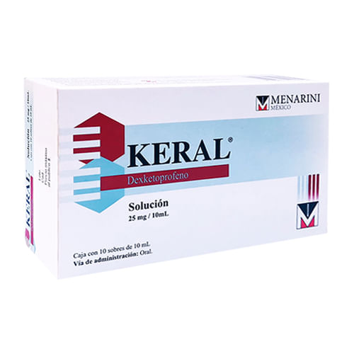 Keral 25Mg/10Ml Solucion  C/10 Sobres