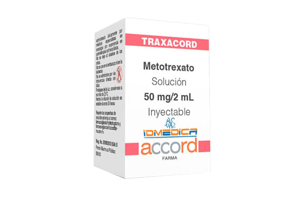 Traxacord (Metotrexato) 50 Mg Inyectable 2 Ml
