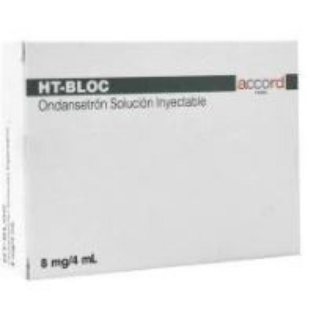 HT-BLOC (ONDANSETRÓN) 8 MG/4 ML SOLUCIÓN INYECTABLE CON 3 AMP