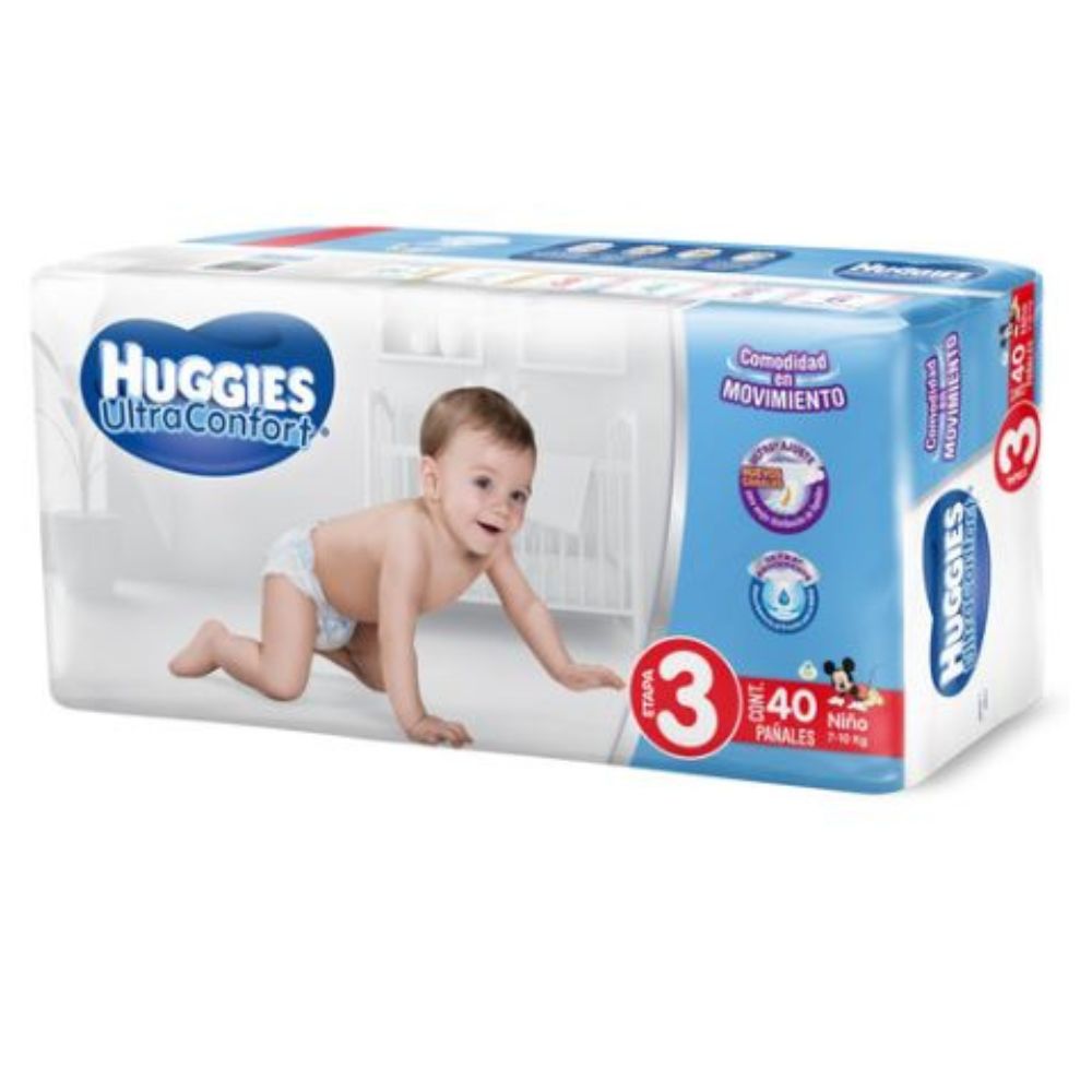 Pañal Huggies Ultraconfort Etapa Niño Con 40 - Main Image