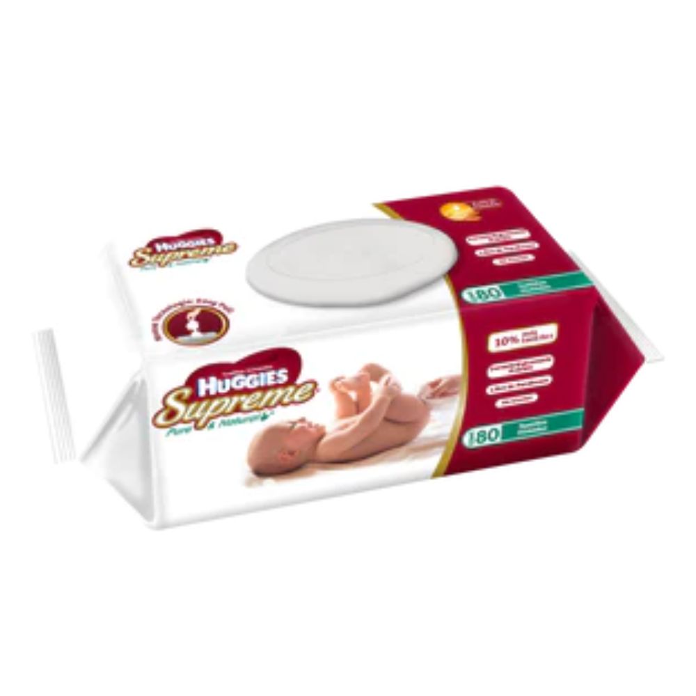 TOALLAS HUMEDAS HUGG SUPREME P&N CON 80