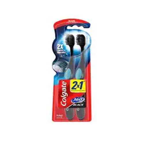 CEPILLO DENTAL COLGATE 360 BLACK 2X1