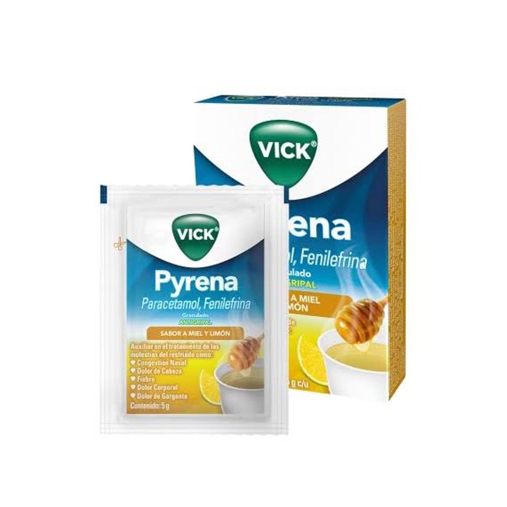 Vick Pyrena Miel-Limon Granulado 5 G Sobre Con 5 Piezas