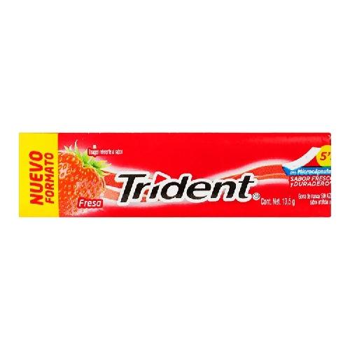 Chicle Trident 5 S Fresa 13.5 G