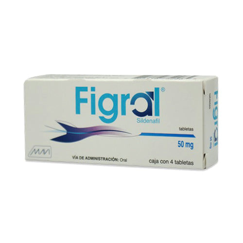 Figral (Sildenafil) 50 Mg Con 4 Tabletas