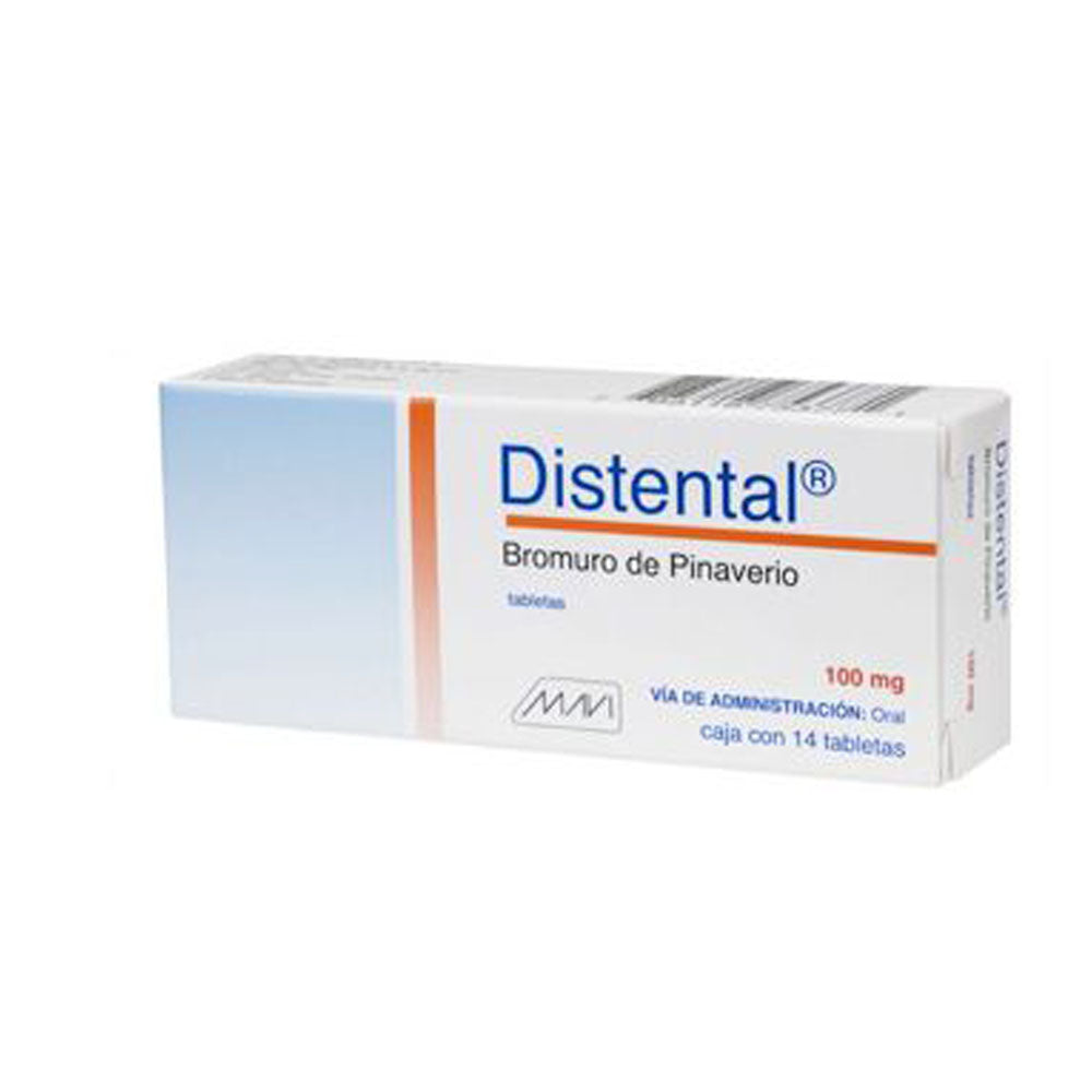 Distental (Bromuro Pinaverio) 100 Mg Con 14 Tabletas