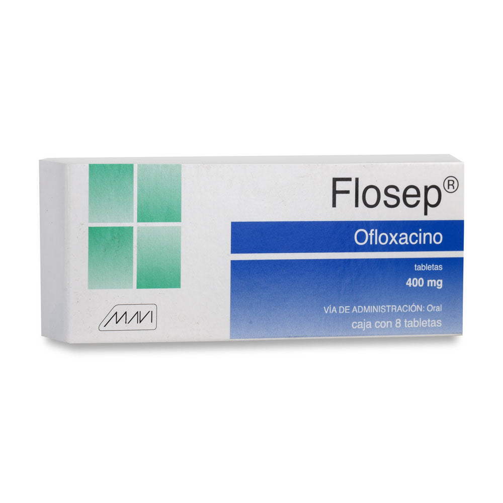FLOSEP (OFLOXACINO) 400 MG TABLETAS 8