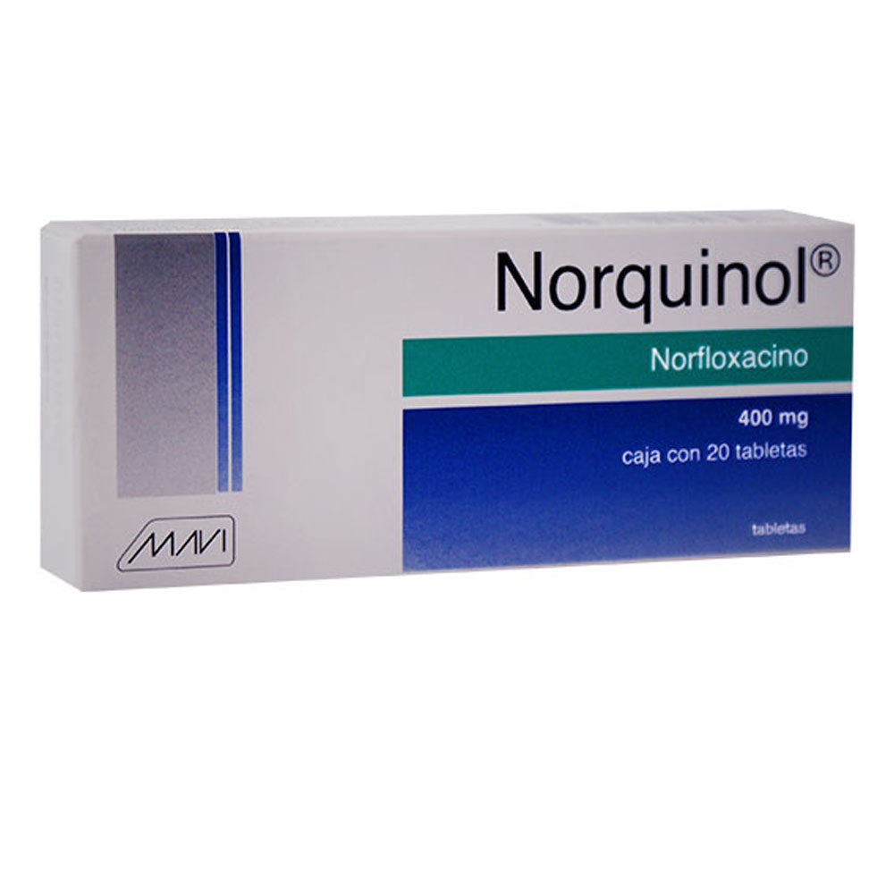 NORQUINOL (NORFLOXACINO) 400 MG TABLETAS 20