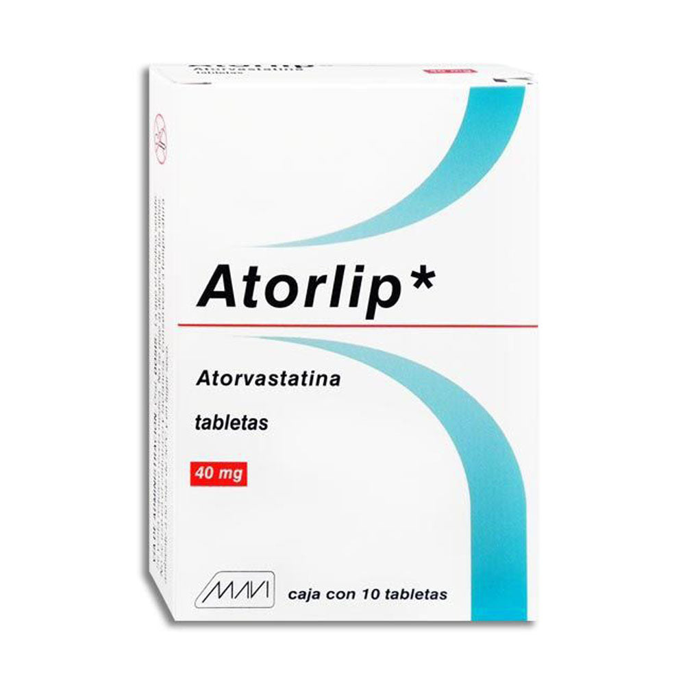 Atorlip (Atorvastatina) 40 Mg Con 10 Tabletas