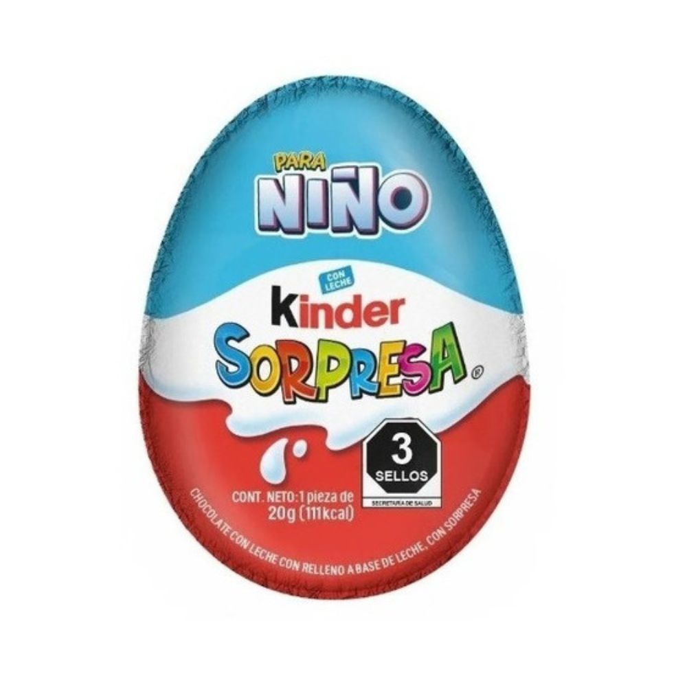 CHOCOLATE KINDER SORPRESA P/NIÑO 20 G PIEZA