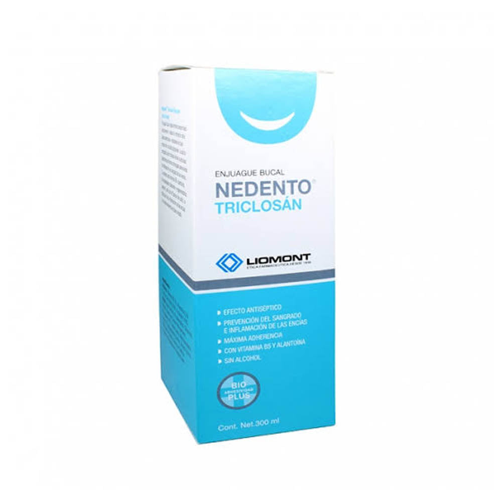 NEDENTO TRICOSAN ENJUAGE BUCAL 300 ML