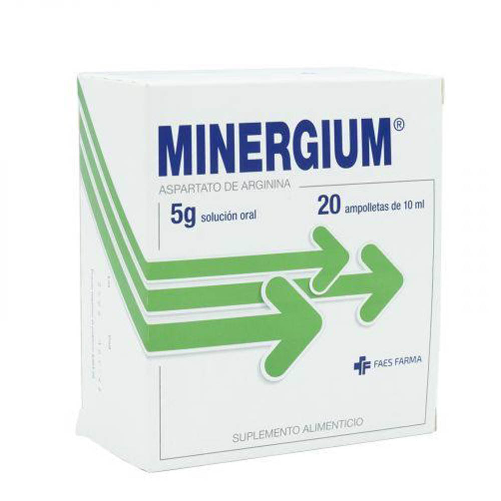 Minergium 5 G Suplemento Alimenticio Ampolleta 20 X 10 Ml 