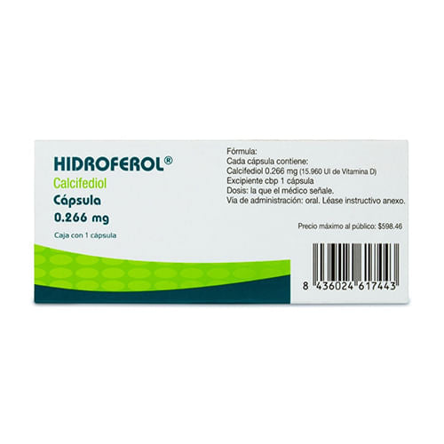 Hidroferol 0.226 Mg Con 1 Capsula