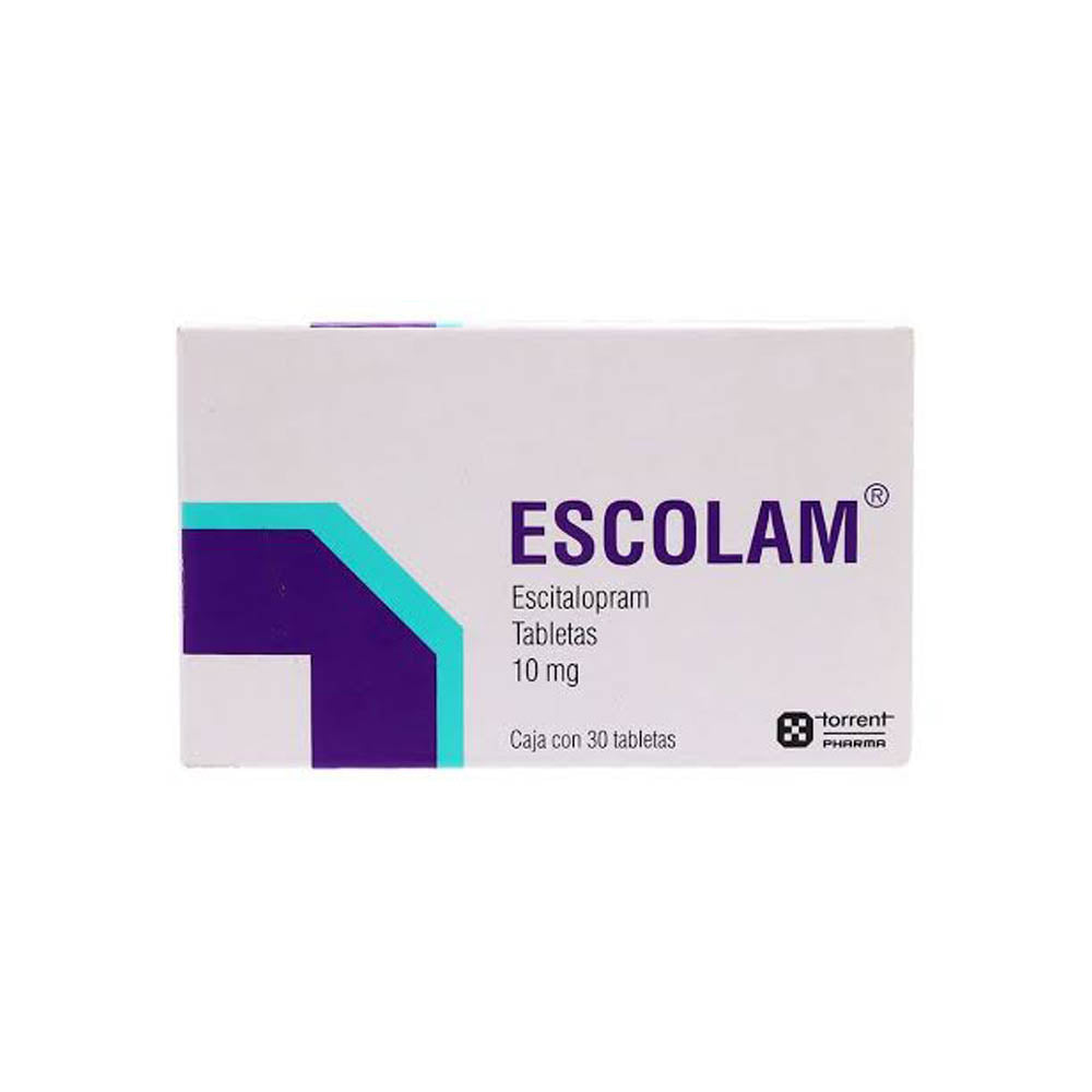 ESCOLAM 10 MG CON 30 TABLETAS