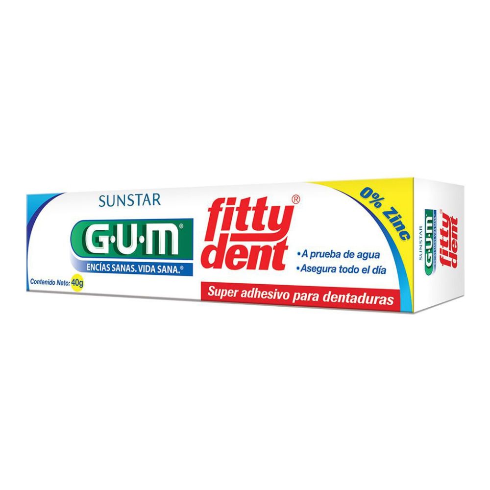 Adhesivo Dental Gum Fitty Dental Crema 40 Gramos
