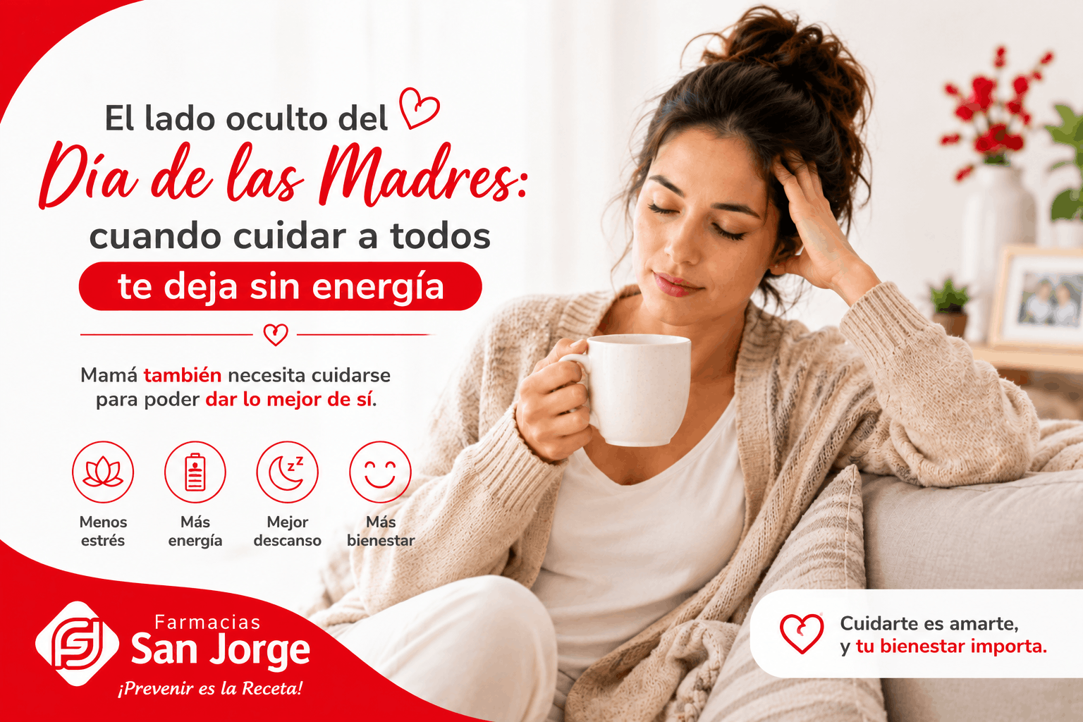 ❤️🌸 Mamá también necesita cuidarse: cómo el estrés silencioso puede agotar tu energía