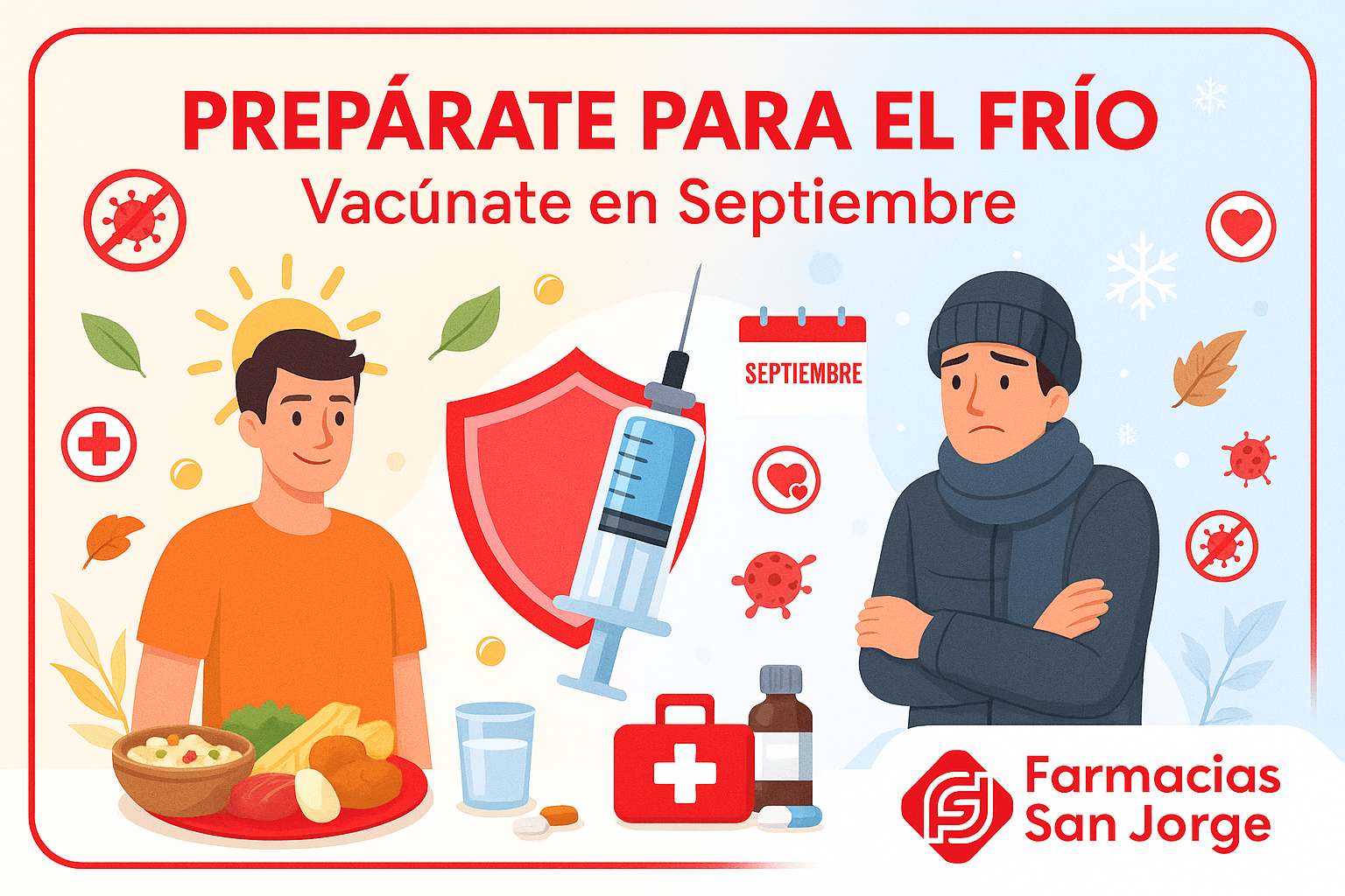 Prepárate para el frio y vacúnate en septiembre