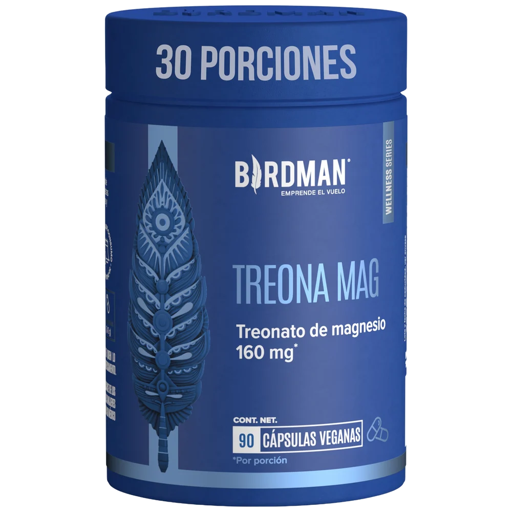 Treona Mag (Treonato De Magnesio) Suplemento Alimenticio Con 90 Capsulas