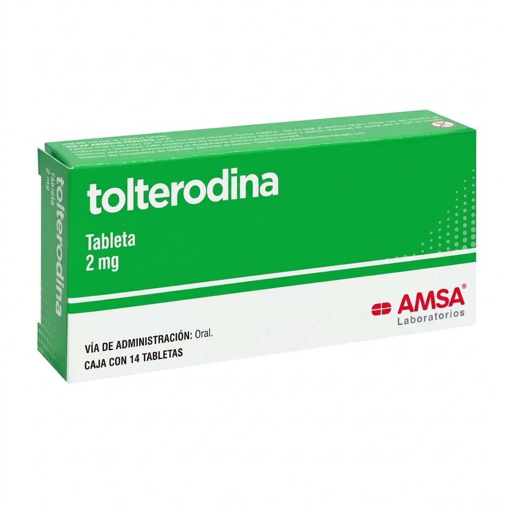 Tolterodina 2 Mg Con 14 Tabletas Amsa