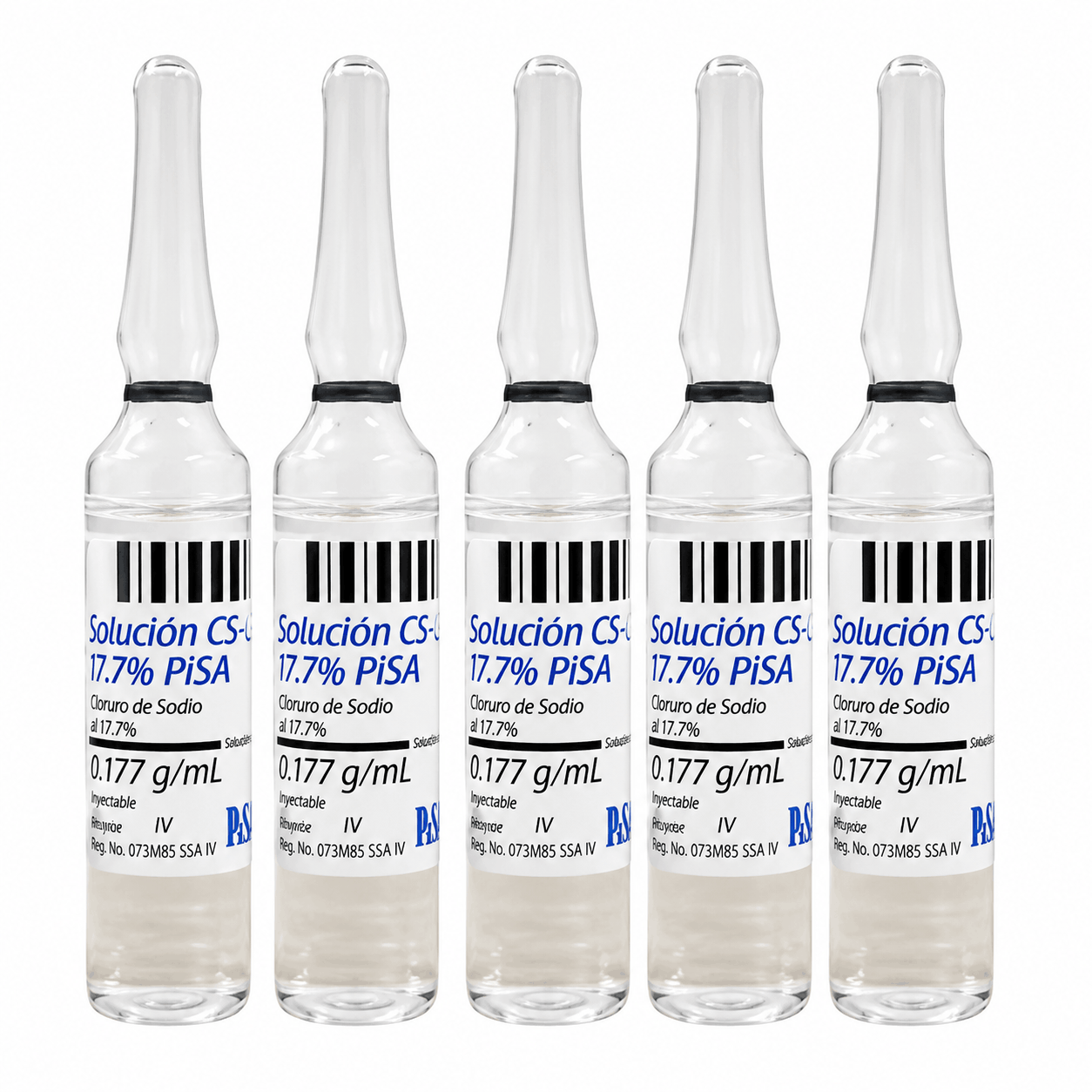 Cloruro De Sodio 17.7% G Ampolleta 10 Ml Pisa