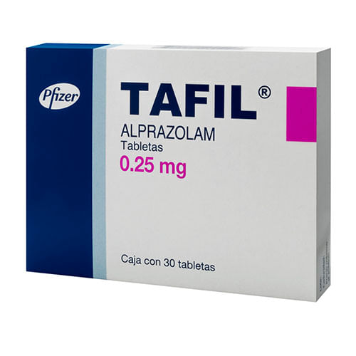 Tafil 0.25 Mg Con 30 Tabletas