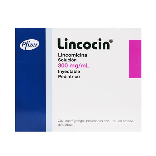 Lincocin Pediatrico 300 Mg Jeringa Prellenada 6X1Ml